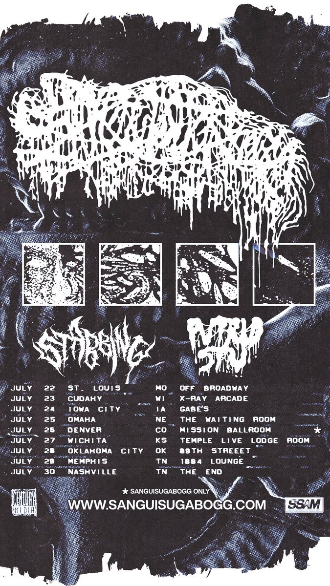 putridstu's tweet image. Just left for tour with PUTRID STU, STABBING, & SANGUISUGABOGG.
Come say hihihi boss