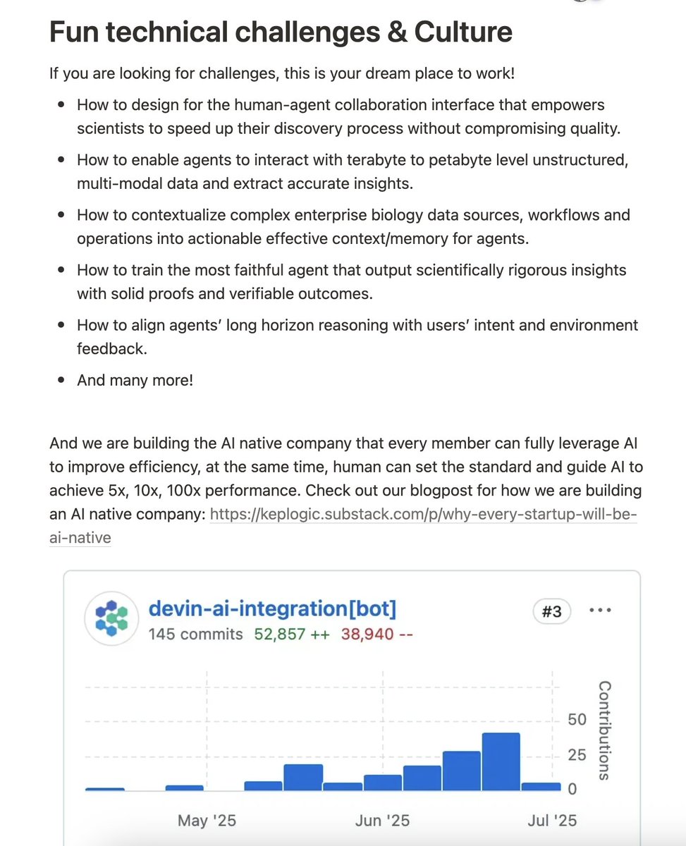 We are hiring for our founding AI systems engineer! 

If you are looking for a role combining large-scale data workflows, agentic AI, and high impact on scientific discovery, please apply. At Keplogic, we are pioneering the future of human-agent collaboration for bioinformatics