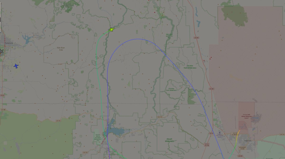 MojaveSpotter's tweet image. Good news, looks like the TFR is not affecting sidewinder. Hopefully I can get some good photos when i go up there this week.