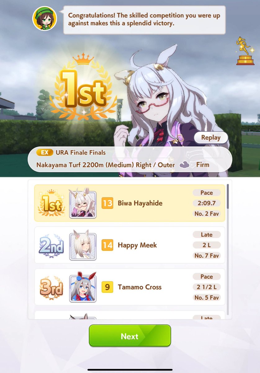 KecoaDewi's tweet image. Umamusume is weird, I kept losing when I tried to be serious but I easily got my horse to be URA champion when I'm just goofing around 😭