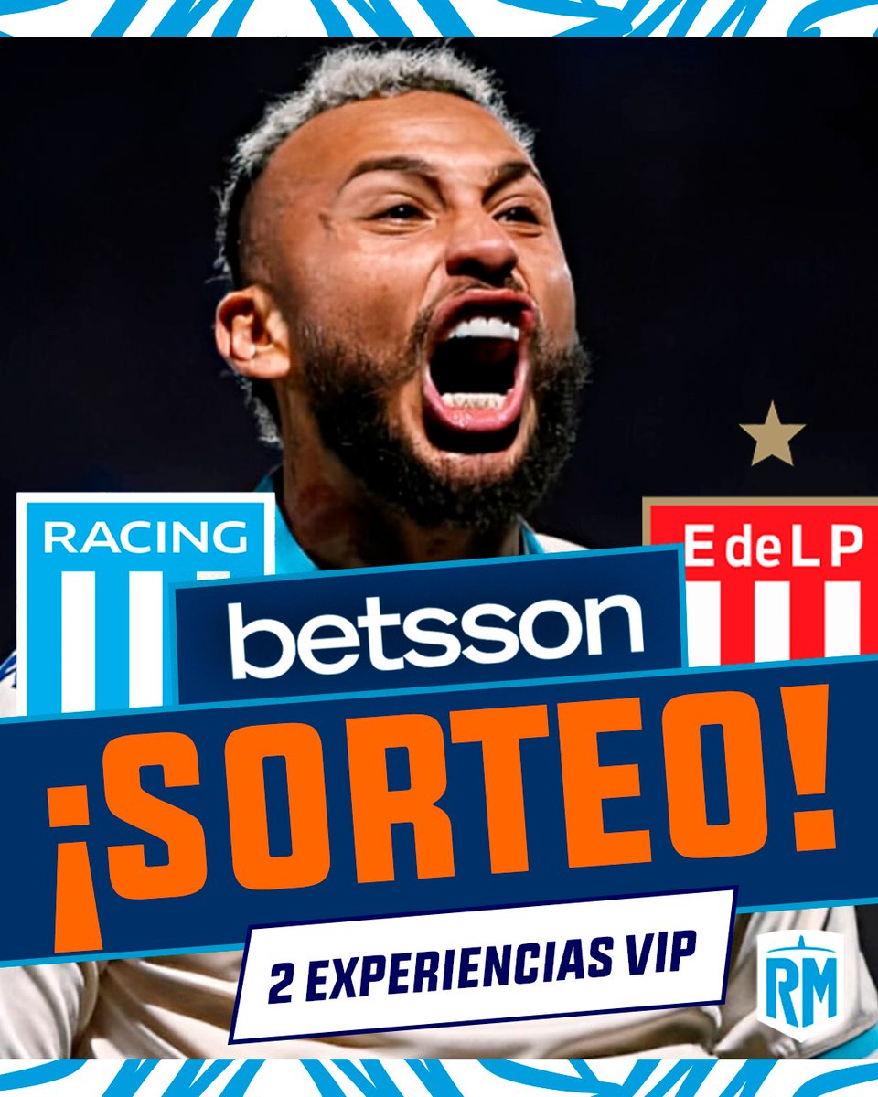 ¡¡TREMENDO #SORTEO!! 💣🔥

¿QUERES GANAR 2 EXPERIENCIAS VIP PARA EL PARTIDO ENTRE #RACING - #ESTUDIANTES? 🎟️

🏟 Tour por el Cilindro 
⚡️ Entrada al campo de juego
⚽️ Entradas al palco privado
🎁 Y mucho más 

👉 Seguí a @Racingmaniacos y a <a href="/Betsson_ARG/">Betsson Argentina</a>.

👉 Dale RT y etiquetá a