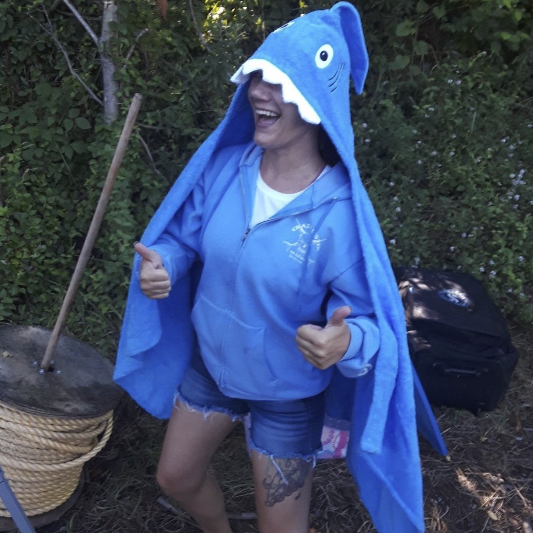 savingtheblue's tweet image. So, what are we all wearing for Shark Week tonight??? 🦈🦈🦈🦈 Show us your outfits, food and setups! 🦈