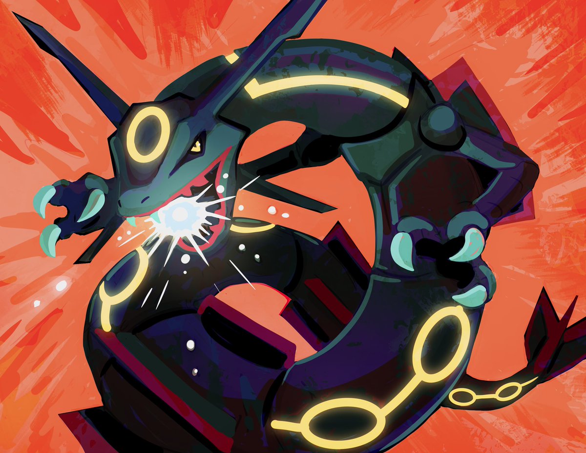 kaeos_art's tweet image. Rayquaza doodle
#pokemon