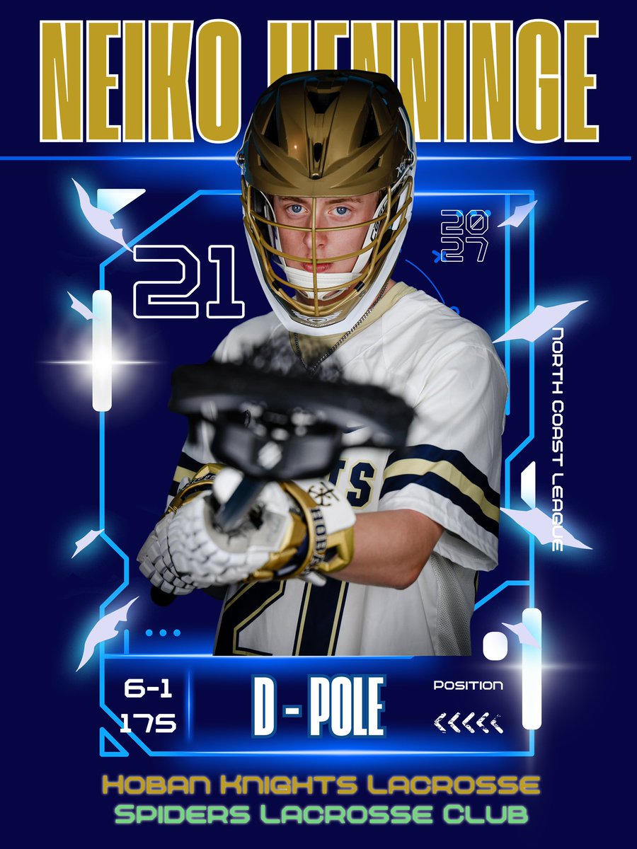 NeikoHenninge's tweet image. Let’s get it!! 💪🔥
Excited to compete at the Apex 60 Summer Finale Showcase to battle with the best and learn from top college coaches 🥍… 2 days. Big stage. No excuses. Time to make it count.
@ApexLaxEvents @Hoban_lacrosse @SpidersRecruits @Spiders_LC @Carlin_Isles…