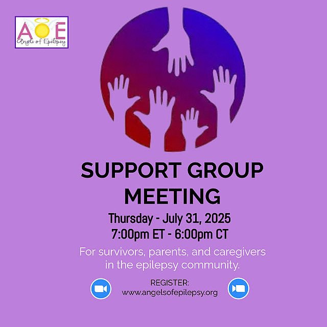 Join the Angels of Epilepsy Support Group Meeting on Thursday, July 31st at 7:00pm EST (6:00pm CST). 💟

Discover an emergency epilepsy medication designed to help during a seizure—and hear the inspiring story of a remarkable epilepsy survivor!

➡️ us02web.zoom.us/meeting/regist…