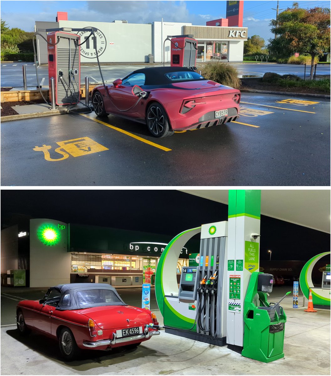 KiwiEV's tweet image. This week's MG versus MG video will also compare charging/refueling speeds & costs; both financial & environmental.
Get your popcorn ready! 🍿