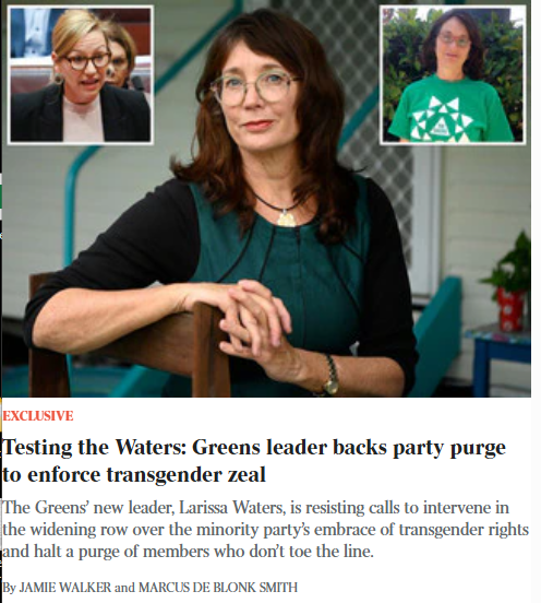 DesexingSociety's tweet image. Great to see the spotlight on the Greens' woman problem. Some say upwards of 40 women have been expelled or left the party due to their views on women's rights. Anna Kerr, @HelenLewers, Cheryl Hercus, Gail Hamilton are all quoted in this article. They either quit the party or…