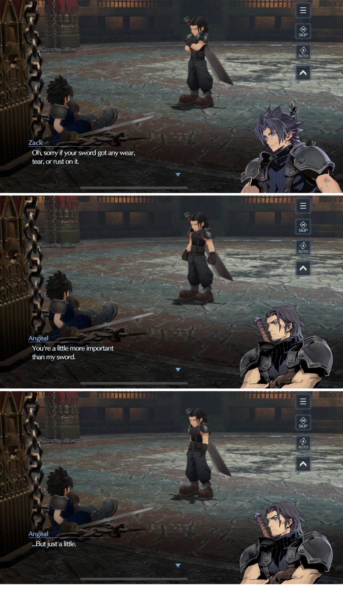 KeyLimeSiren's tweet image. I had thoughts today about one of angeal's lines in crisis core after all the new development we've gotten from ever crisis