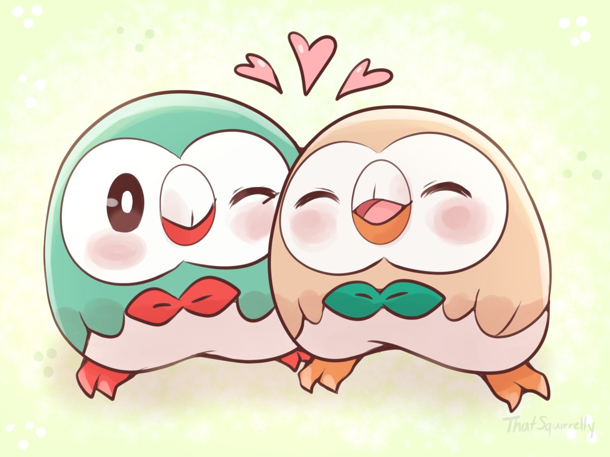 ThatSquirrelly's tweet image. For Rowlet Day ~ 🦉❤️
#モクローの日