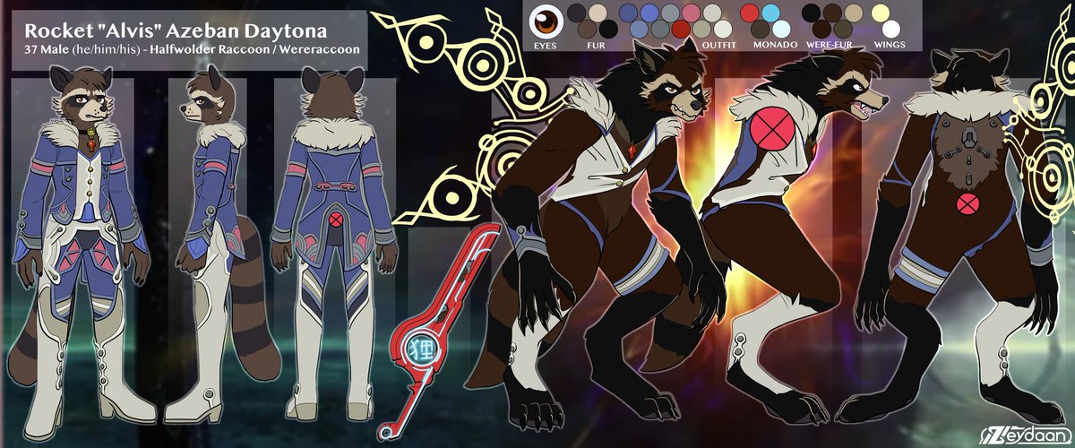 CosmosWolfAlpha's tweet photo. (Spoilers for Xenoblade 1, 3) A version of Alvis, beyond the death of Alpha within Origin, brought into the world of Zootopia with a new form, new identity and a new lease of life. His essence is merged with that of Rocket Raccoon. Made by Zeydaan on Bluesky. https://t.co/r86frWTa1k
