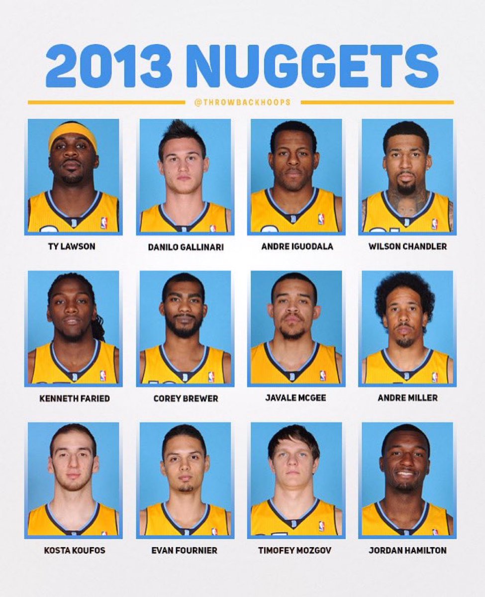 TheHoopCentral's tweet image. Name a team that would dominate in NBA 2K
I’ll start — 2013 Nuggets
(via @ThrowbackHoops)