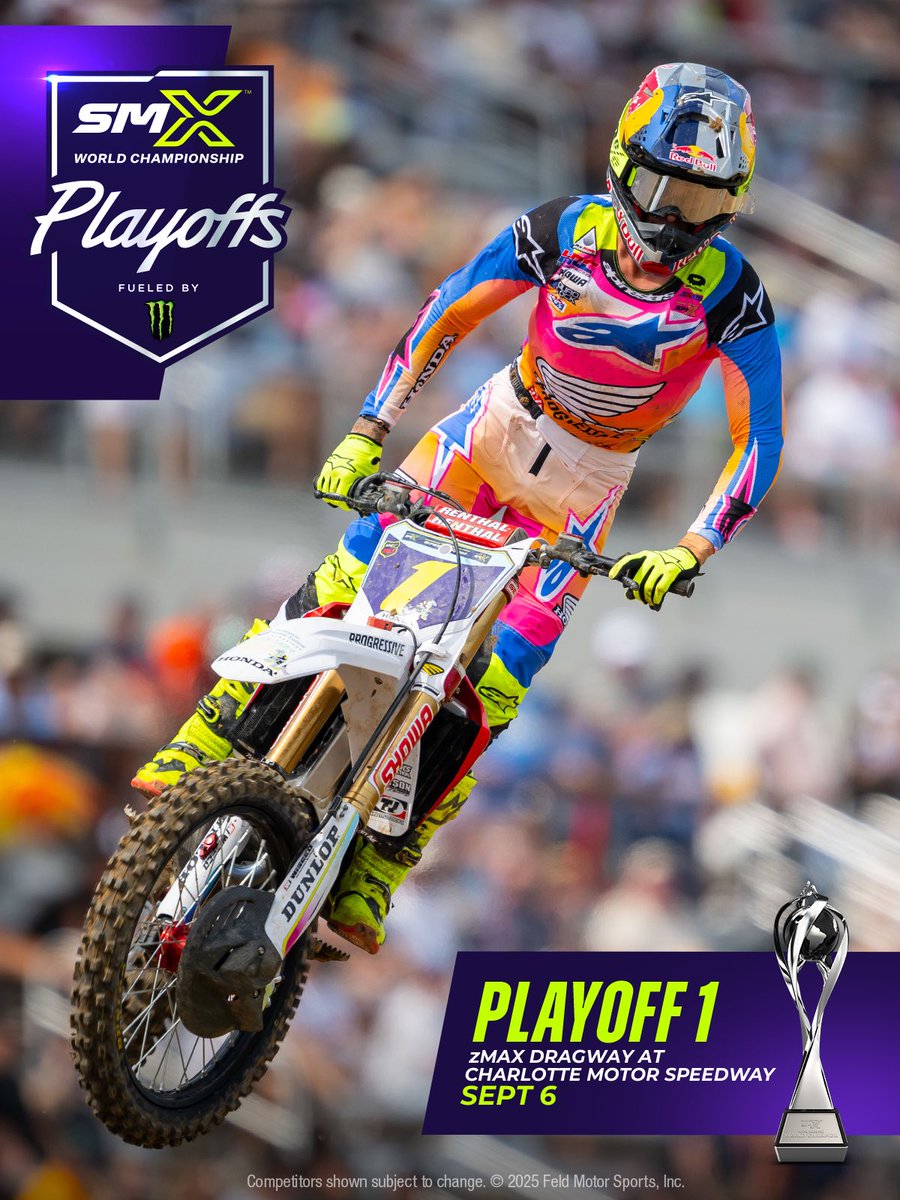 zMAXDragway's tweet image. Itβs almost playoff time. π
#SuperMotocross | ποΈ: bit.ly/SMXPlayoff1
