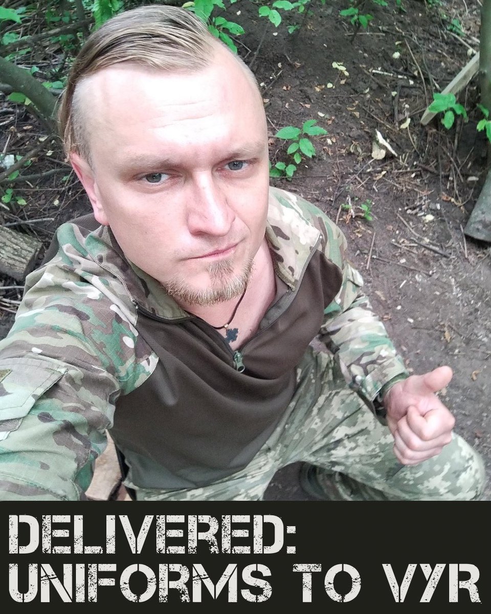 mishas_angels11's tweet image. ✅🥾📦Delivered: Uniforms to Vyr📦🥾✅
We recently delivered uniforms to Anatolii and his unit, Vyr, in Sumy. Russia has been attacking Sumy almost daily for over a year, with strikes intensifying this spring and summer.
Thanks to your support, Anatolii and Vyr received…
