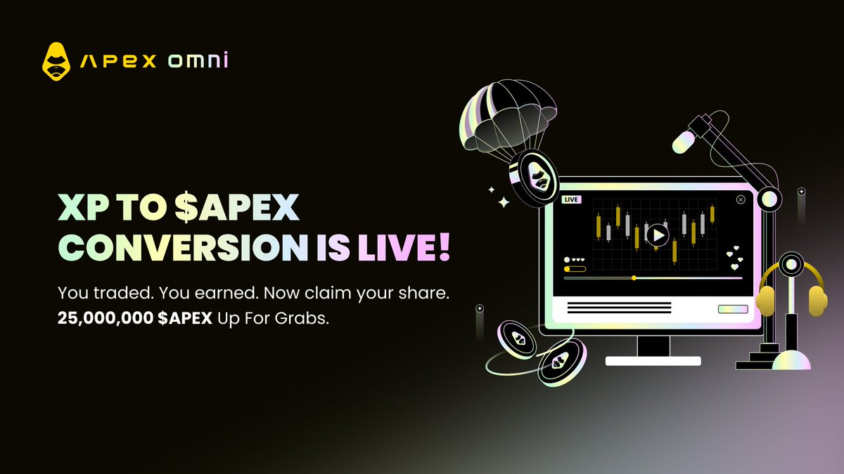 ApeXProtocolJP's tweet image. XP → $APEX の交換が、ついにスタートしました🤩

これまでのすべての取引が、この瞬間につながっています✨

総額2,500万 $APEX のリワードプールから、どうぞ報酬をお受け取りください。

📲XPダッシュボードで今すぐ交換手続きを
👉news.apex.exchange/XP