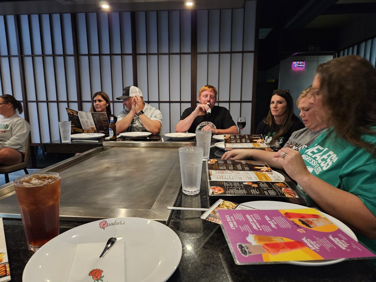 Wrapping up Day 1 of our Licking Camp in Jefferson City with a team meal at Sakura. Started slow today, but it got a lot better as the day went on. Looking forward to tomorrow.