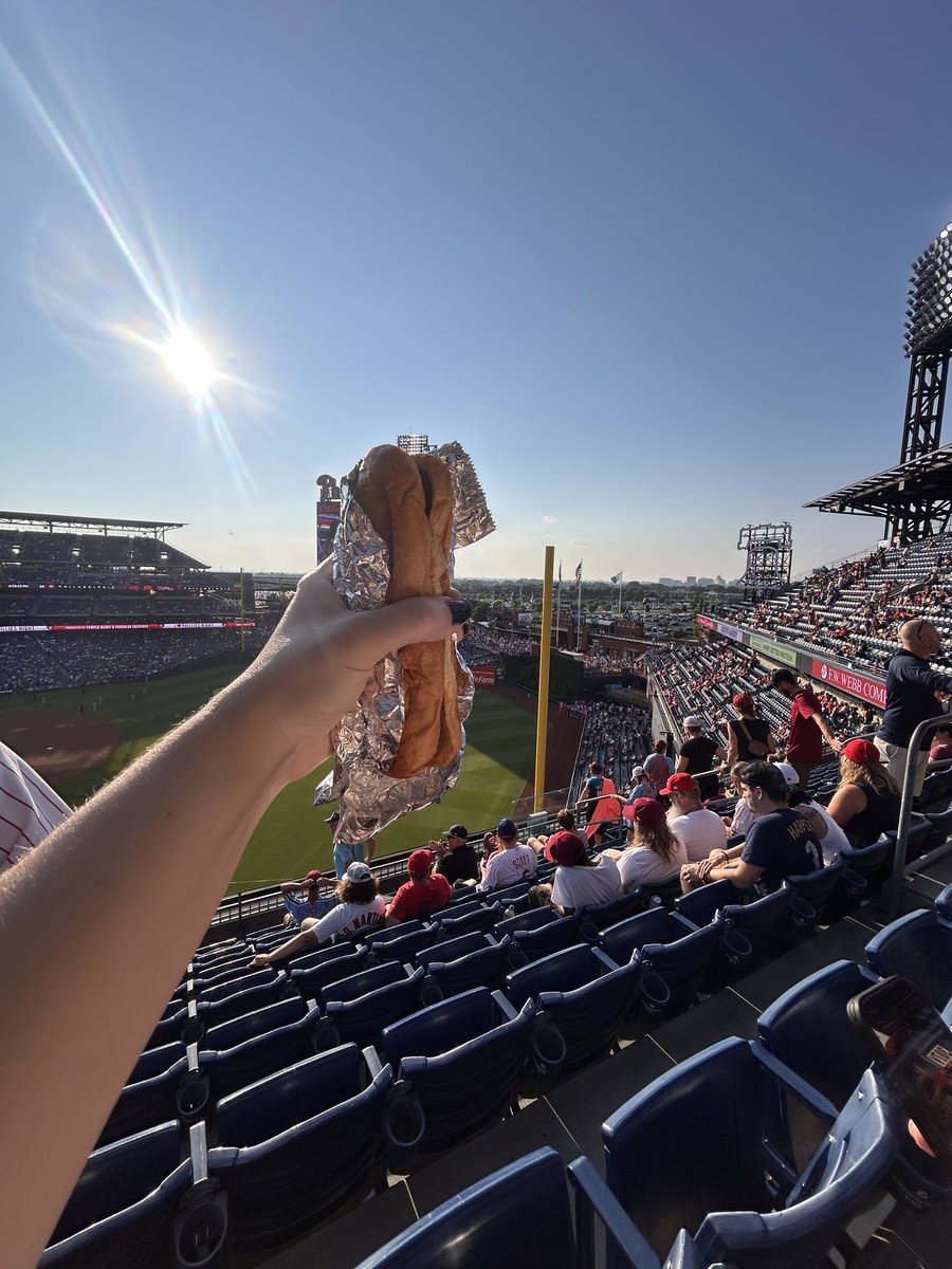 galaxxian's tweet image. go phils (vegan dog btw)
