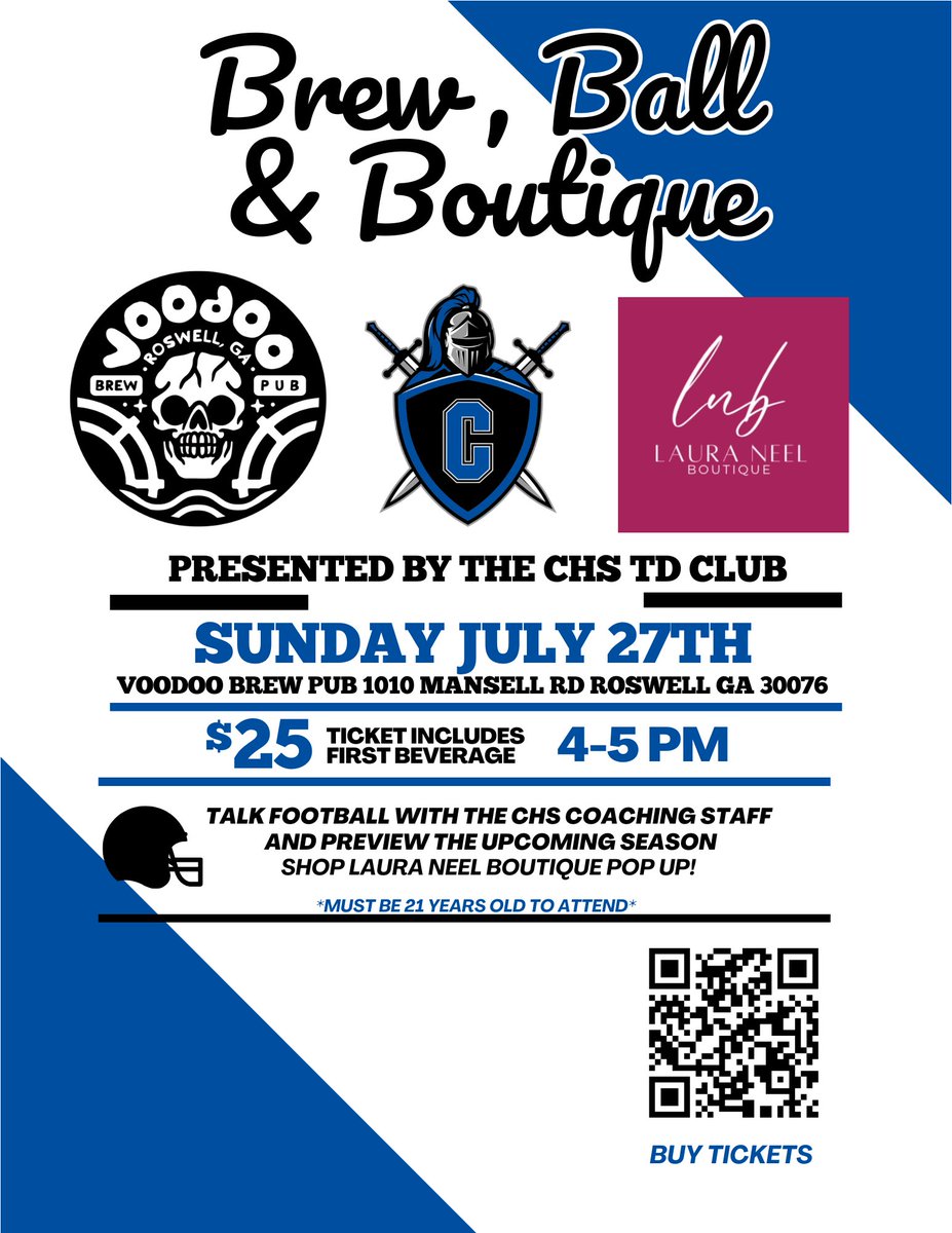 CHSKnightsFB's tweet image. Can’t wait to see everyone this Sunday!
Talk some ball & shop, all to support your Knights!