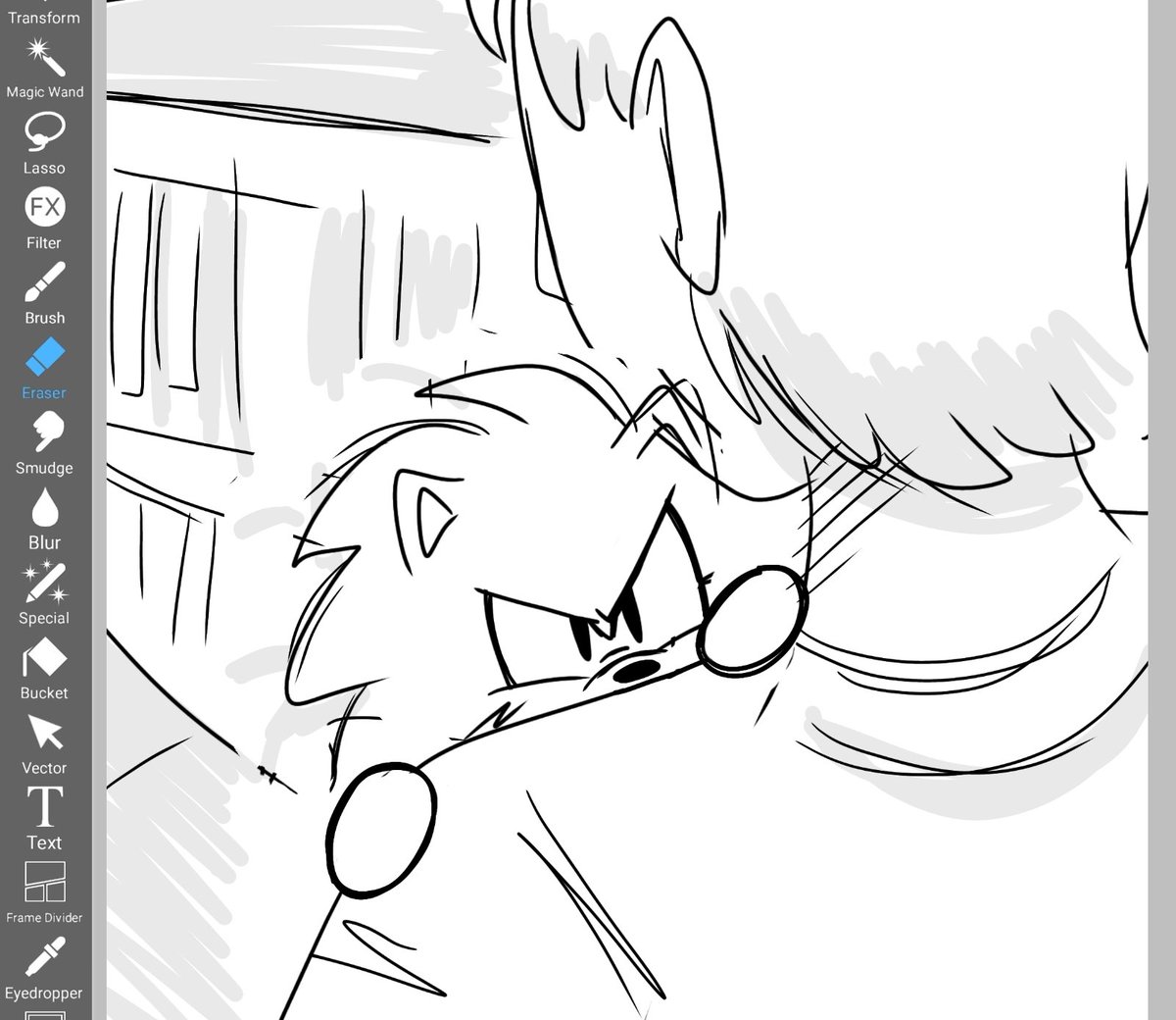 lazy_k9_art's tweet image. PLEASE.
Anyone have that one image of the guy hugging an angry Sonic plush that looks like this?? I cannot find it 💔💔