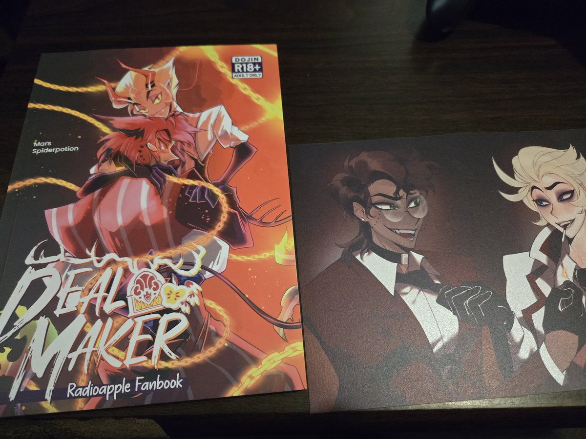 LittleRedRidingWolf (@guardianwolf003) on Twitter photo Just got my copy of Deal Maker in the mail today!
I love it! Beautiful art and it now holds the place of honor on my zine shelf.
Thanks <a href="/_deal_maker/">Deal Maker Fanbook- PRE-ORDERS CLOSED</a> <a href="/itsspiderpotion/">spiderpotion ☆ 《🔞》 🦋 3k DTIYS✨️</a> <a href="/itsmarsmol/">🍎 Mars 🔞 ㅎㅅㅎ | moved on 🦋</a> !
Keep up the good work! Support you guys 100%. Just got my copy of Deal Maker in the mail today!
I love it! Beautiful art and it now holds the place of honor on my zine shelf.
Thanks <a href="/_deal_maker/">Deal Maker Fanbook- PRE-ORDERS CLOSED</a> <a href="/itsspiderpotion/">spiderpotion ☆ 《🔞》 🦋 3k DTIYS✨️</a> <a href="/itsmarsmol/">🍎 Mars 🔞 ㅎㅅㅎ | moved on 🦋</a> !
Keep up the good work! Support you guys 100%.