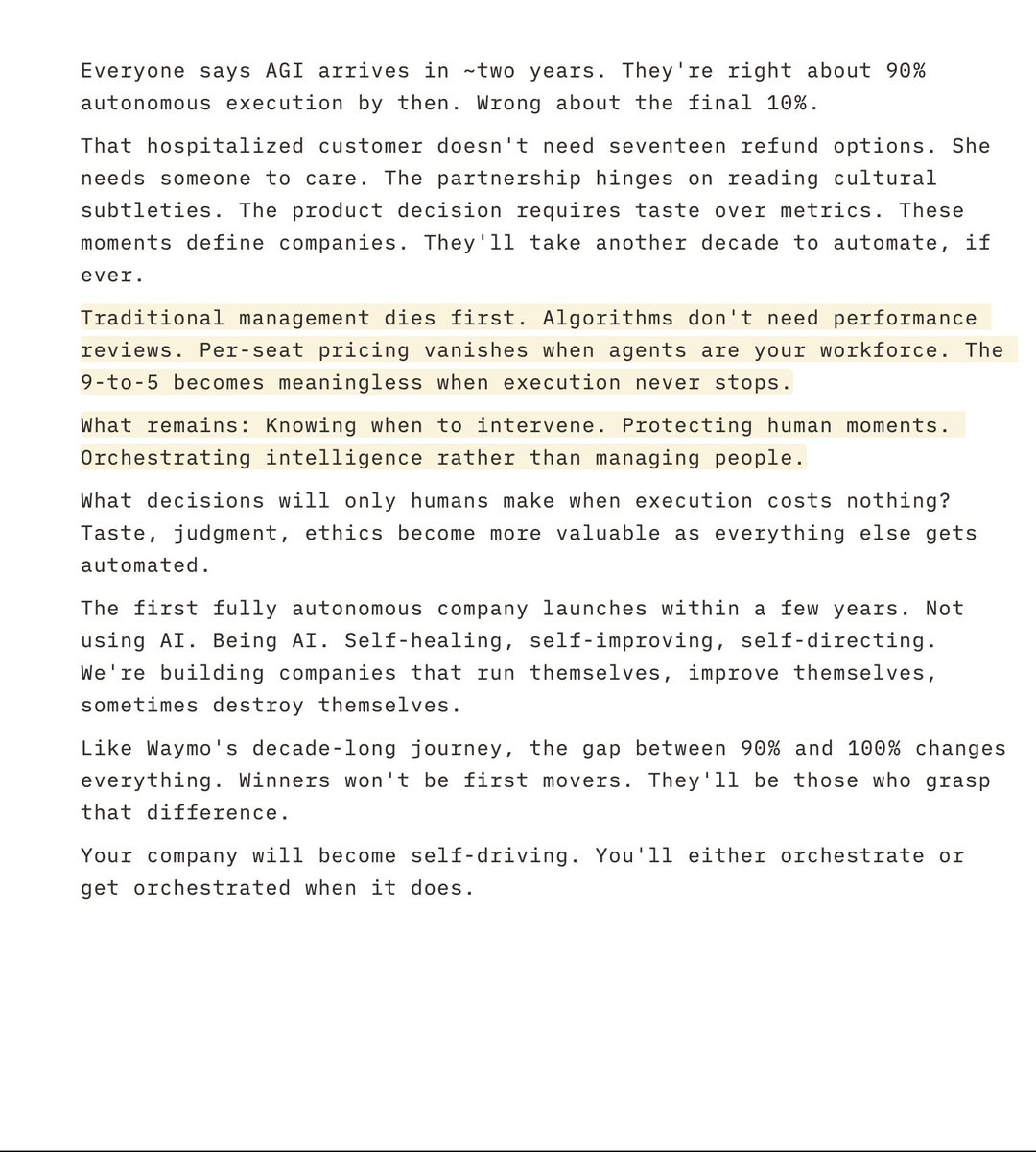 nikunj's tweet image. Waymo spent 15 years getting from 90% to mostly autonomous. Companies are about to learn the same lesson..