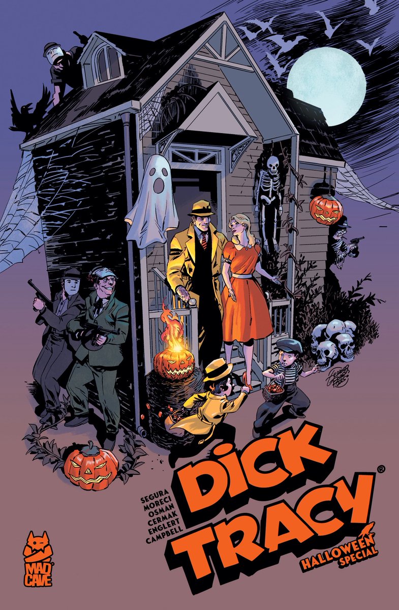 MarkLondonMCS's tweet image. This Halloween, @MadCaveStudios invites readers to slip into the shadows of The City for a moody new 40-page noir thriller with a DICK TRACY HALLOWEEN SPECIAL!
From crime fiction powerhouse Alex Segura (Secret Identity) and esteemed writer @MichaelMoreci (Barbaric), joined by…