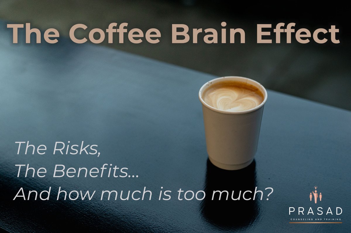 Ever wonder what your morning coffee is really doing to your brain? prasadcounseling.com/the-coffee-bra… 

Read our blog to learn:
✅ How much caffeine in popular drinks
✅ The mental pros &amp; cons of caffeine
✅ Your personal caffeine limit

#CaffeineEffects