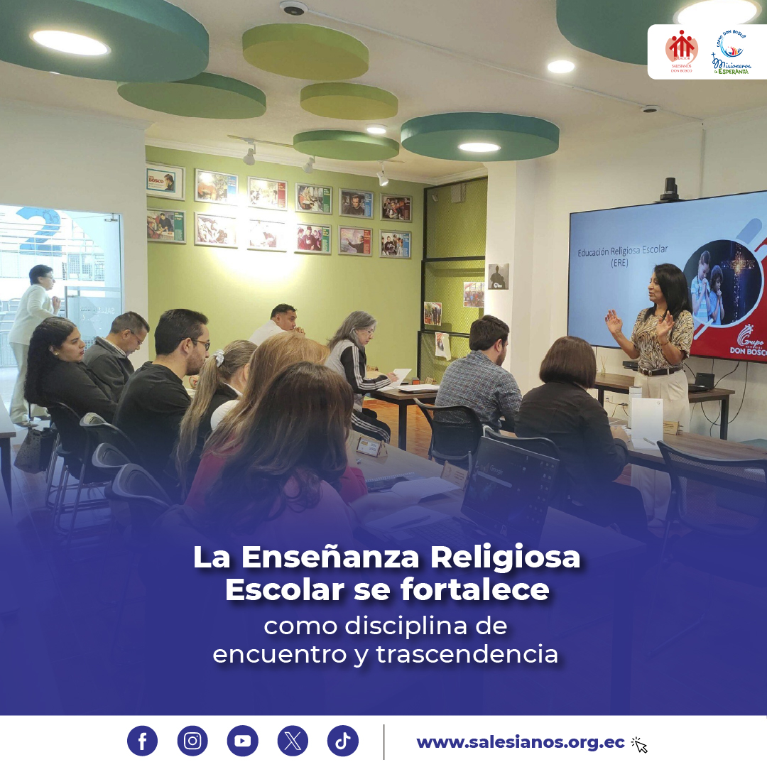 👉lc.cx/86oNXT | El equipo consultor de Editorial Don Bosco socializó la nueva propuesta de currículo nacional para la ERE a los Vicerrectores y Coordinadores Académicos de los Centros Escolares Salesianos (CES).