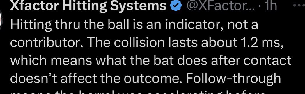 uTeeBaseball's tweet image. Is there anyone who doesn’t know that “after contact” the bat doesn’t matter???
#SheGone
