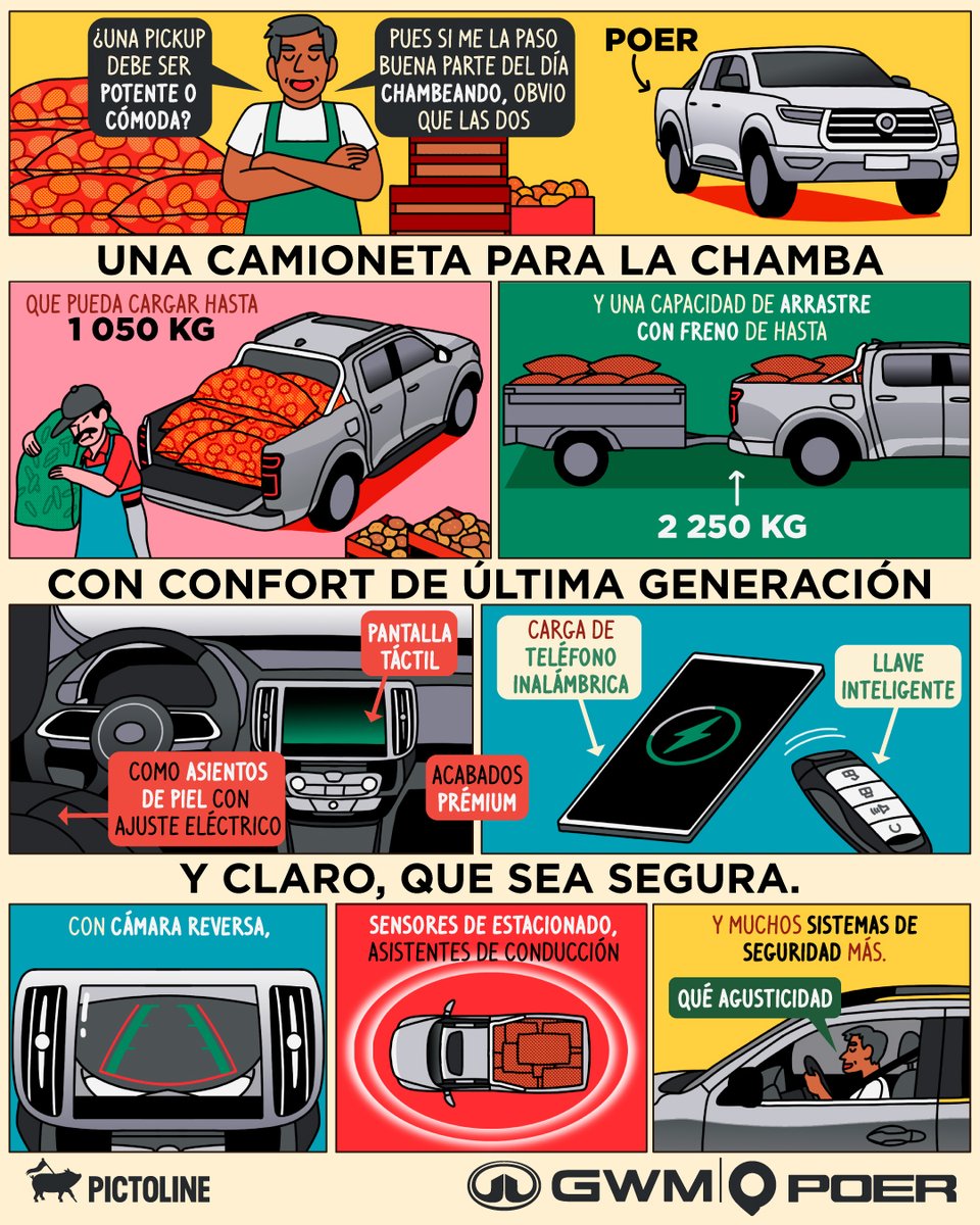 pictoline's tweet image. Cc eres de puro chambear 💪, peeeero con los lujitos que mereces 😍 🛻 ✨

#autos #comodidad #seguridad #transporte #camionetas #tecnologia #automotriz