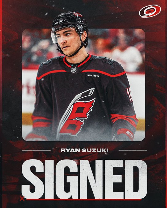 Graphic announcing Ryan Suzuki has been signed