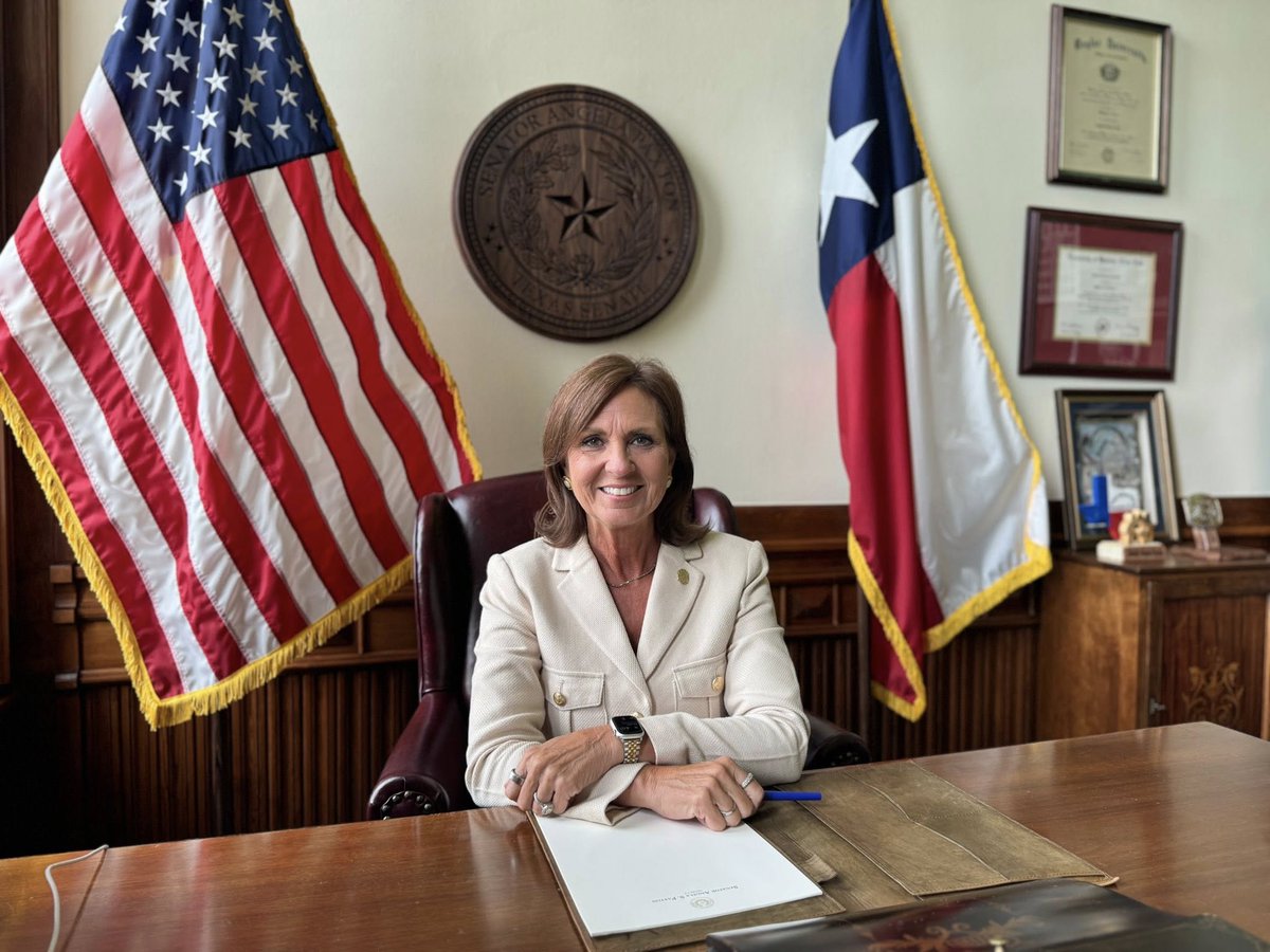 AngelaPaxtonTX's tweet image. Today is the first day of the first called Special Session of the 89th Legislature. There are 16 different issues on the call, including addressing the floods in central Texas and THC. Public hearings begin tomorrow.
I am proud to be your Senator, and I am honored to continue…