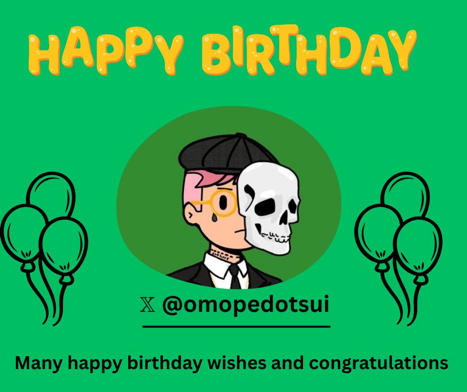 Happy birthday to <a href="/omopedotsui/">O〽️ope.sui💧</a> 💧🎂

Wishing you more life and prosperity 🩵