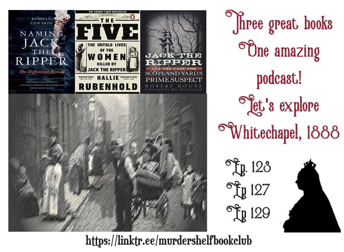shelf_club's tweet image. What happened to 5 women from London that summer/fall 1888? 🔪🎩 Who killed them &amp;amp; WHY? Delve into their stories w. Jill! 🎧
linktr.ee/murdershelfboo… #analysis #Updates #DNAanalysis #HistoryMatters #UK #bestbooks #truecrime #bookclub #podcast #truecrimepodcast #Listen #Tunein
