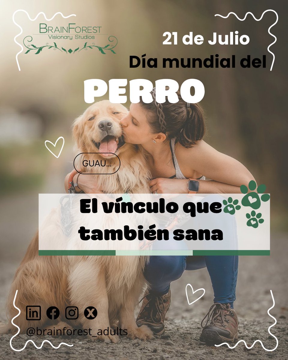 BrainForest_Vis's tweet photo. 📚 ¿Qué dice la psicología sobre los perros y el bienestar emocional?
✔️ Las mascotas reducen el estrés emocional y la soledad
✔️ Fomentan rutinas saludables
✔️ Generan una forma de apego seguro
✔️ Dan sentido, compañía y responsabilidad afectiva
#DíadelPerro #BrainForest https://t.co/VJe8GLUmk6