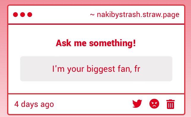 Nakibystrash's tweet image. Fr Fr?