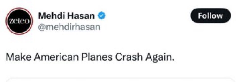 Constantino132's tweet image. Terrorist @mehdirhasan debated a room full of randoms and thinks it means something. It does. It means he’s disgusting grifter. Whoever was behind this needs to be asked if they disavow Mehdi’s open call for terrorism against America. Very sick.