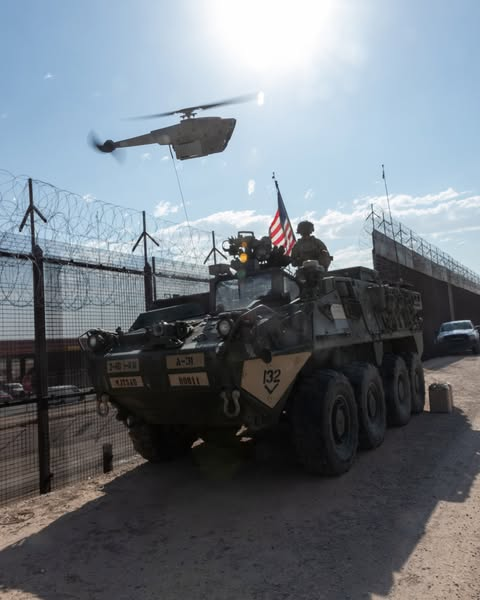 JRM58506966's tweet image. 4th Infantry Division Soldiers, under JTF Southern Border, are deploying Unmanned Aerial Drones during operations near El Paso, Texas. The use of small, tactical drones equipped with thermal imaging enhances real-time surveillance capabilities, enabling rapid communication with…