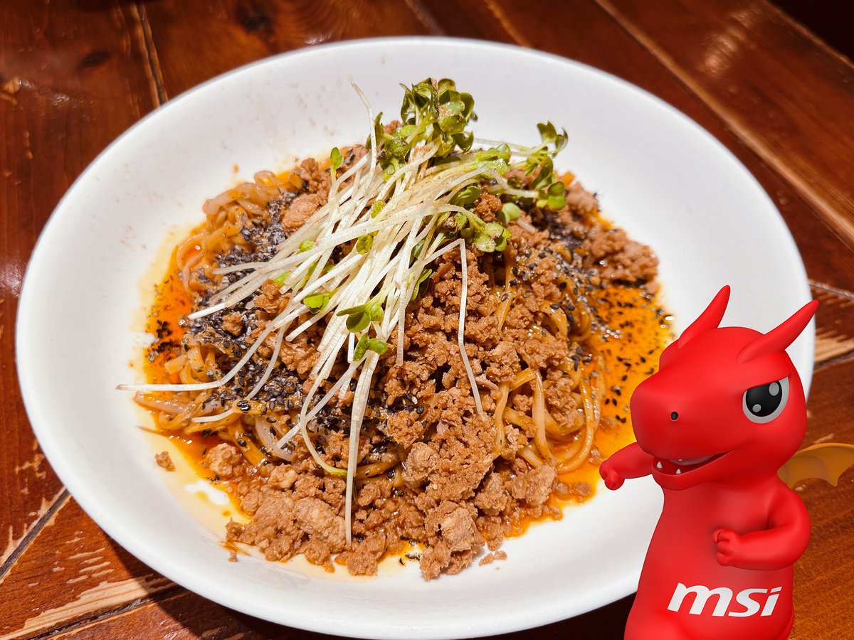 MSI_JP's tweet image. #本日のMSIランチ
それなりに辛い冷やし坦々！🌶️
