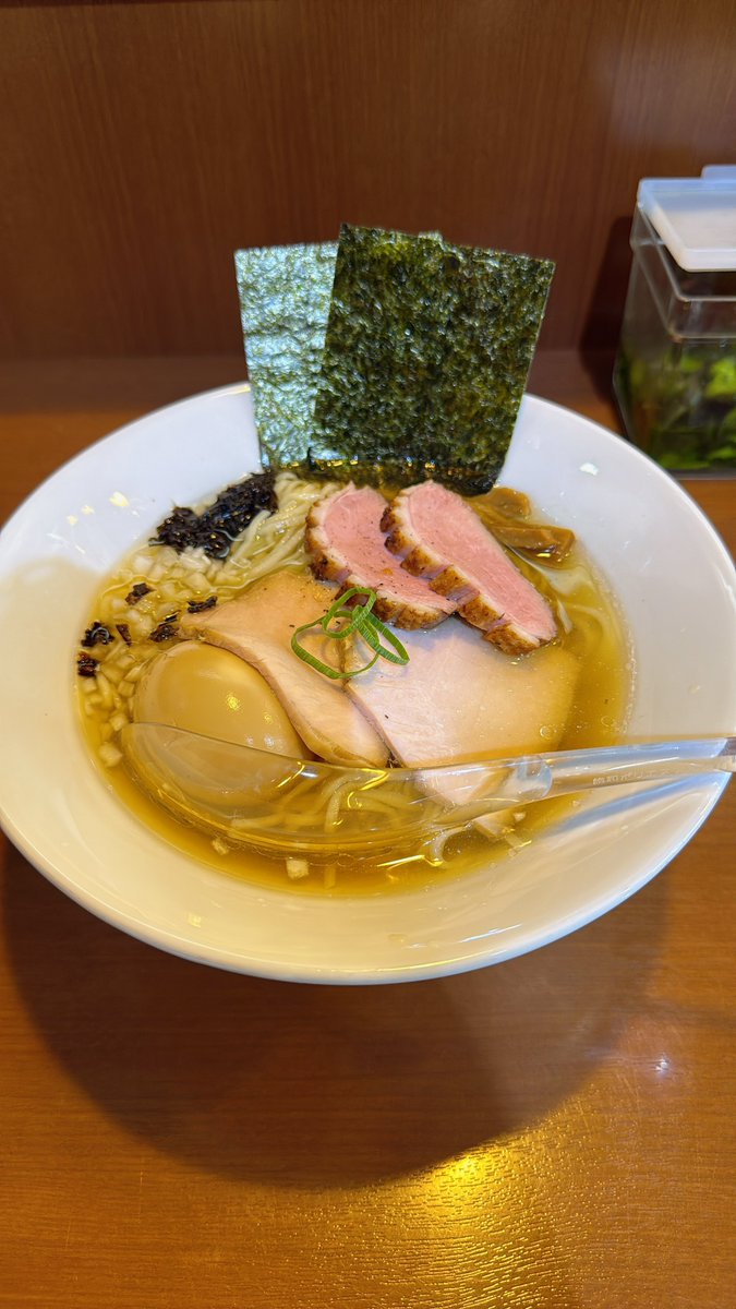 MrParanoia10's tweet image. DOG HOUSE
煮干しラーメン冷やし
TP特入り チャーシュー→鴨肉に変更
替え玉
鴨肉トッピングが今後可能になる?
食べ応えのある厚みで柔らかくて最高🦆