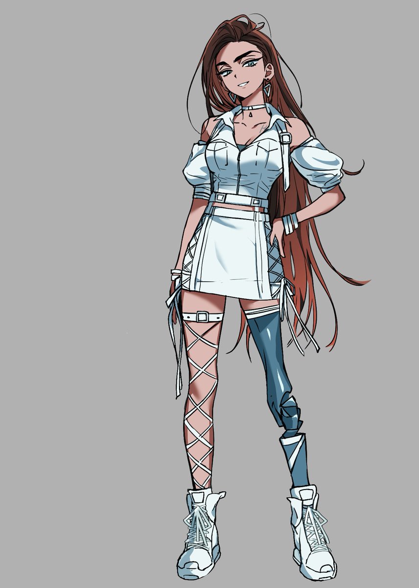 I started out designing matching outfits for a pair, but I somehow