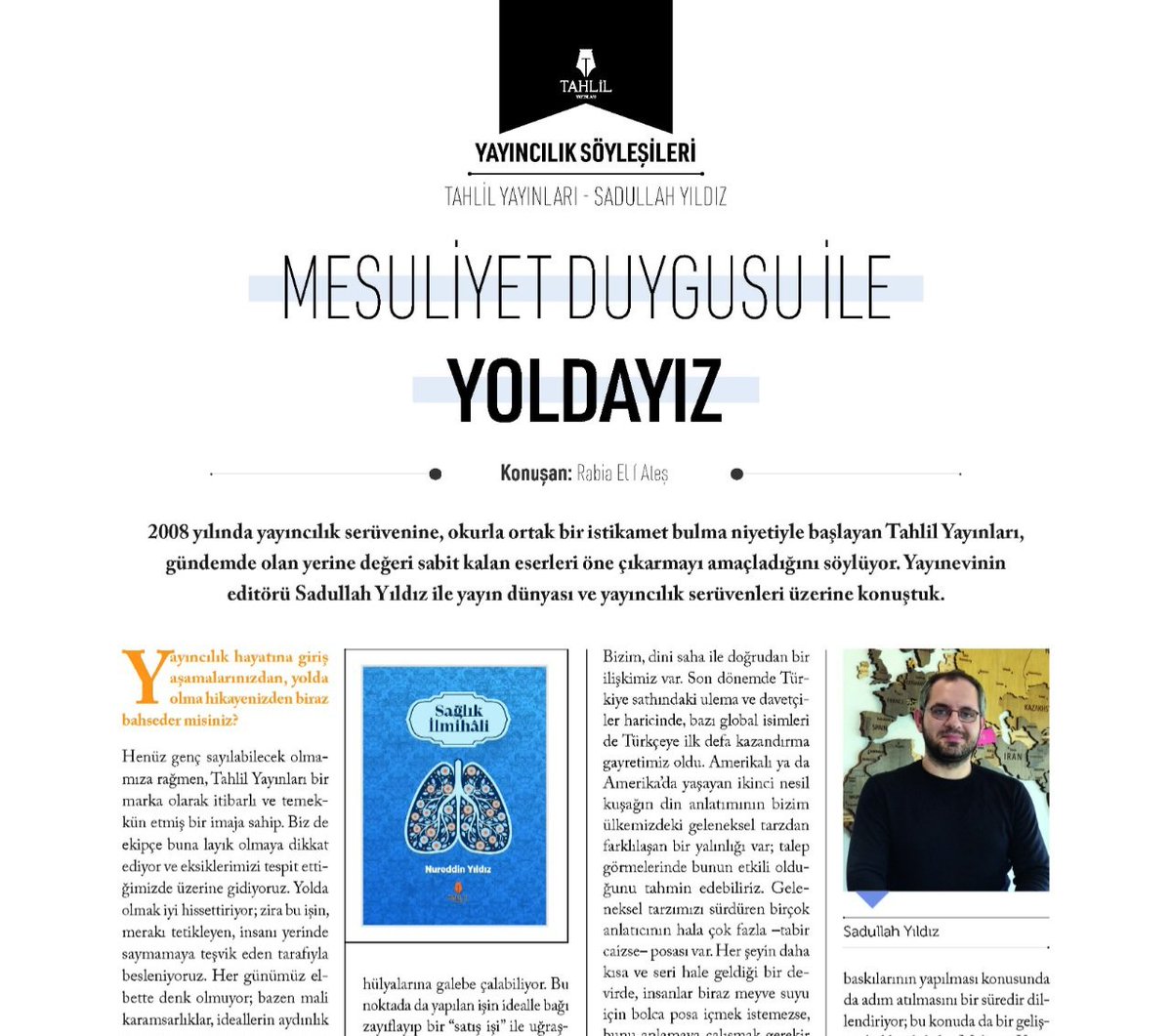 Okur Dergi (@okurdergi) on Twitter photo 📚 #okur44 söyleşileri;
✒️ Enes Celep ile çocuk yayıncılığı ve dijitalokuryazarlığı,
✒️ <a href="/HandanAcarYildz/">Handan Acar Yıldız</a> ile kadim hikayelerden modern anlatıya geçişi,
✒️ Fatma Bayram ile bir vaizenin sessiz ama etkili sözlerini,
✒️ Sadullah Yıldız ile yayıncılık dünyasını konuştuk. 📚 #okur44 söyleşileri;
✒️ Enes Celep ile çocuk yayıncılığı ve dijitalokuryazarlığı,
✒️ <a href="/HandanAcarYildz/">Handan Acar Yıldız</a> ile kadim hikayelerden modern anlatıya geçişi,
✒️ Fatma Bayram ile bir vaizenin sessiz ama etkili sözlerini,
✒️ Sadullah Yıldız ile yayıncılık dünyasını konuştuk.