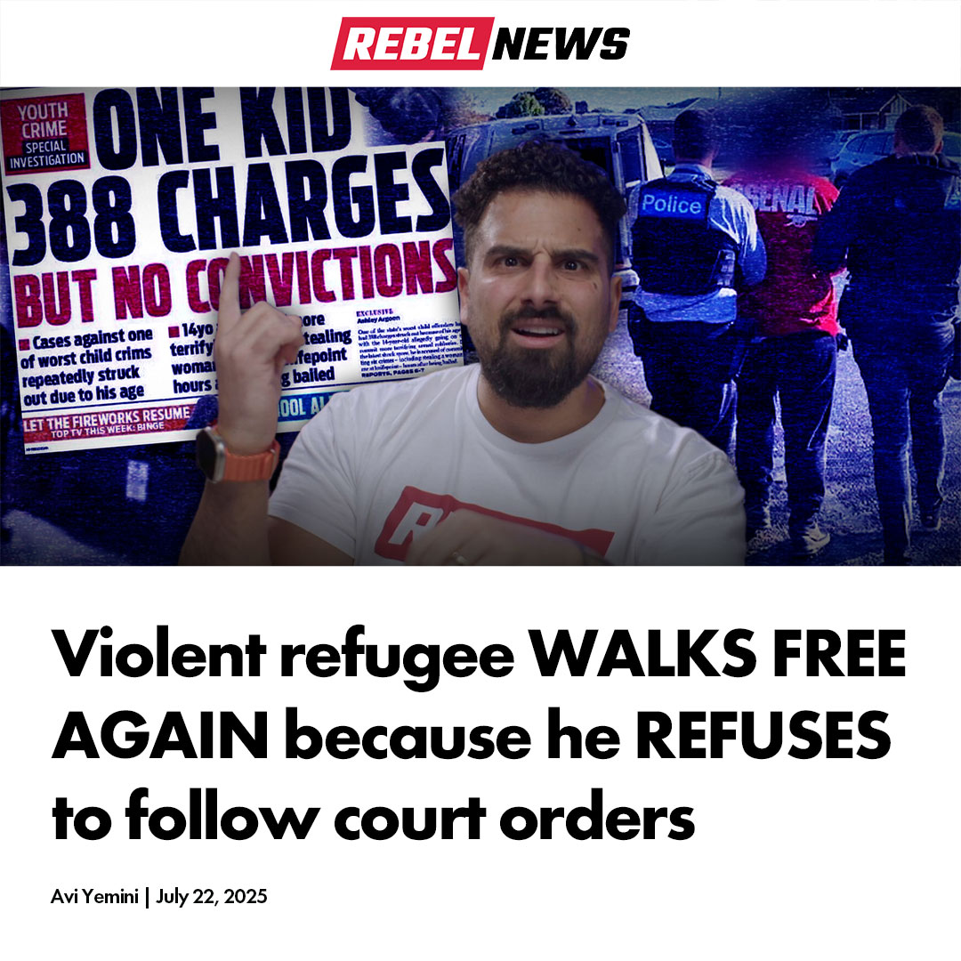 RebelNews_AU's tweet image. A 15-year-old refugee with one of the worst criminal records in Victoria has just been released again after 400+ charges dropped.
FULL REPORT: rebelne.ws/3TRKl7u
