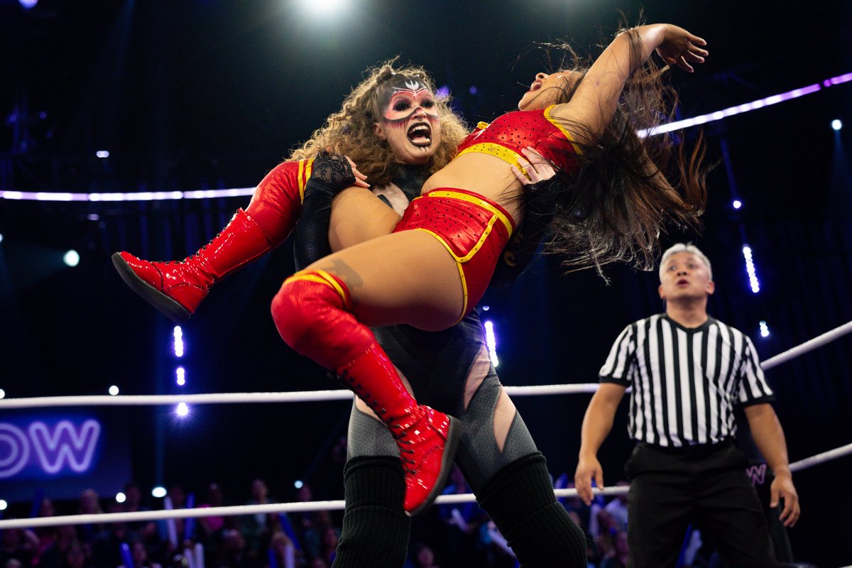 wowsuperheroes's tweet image. High flyers vs. ground hunters. And only one style can survive.
Watch the full episode now on YouTube!
#WomenOfWrestling #WOW #WOWTV #ProWrestling #FemaleWrestling #Wrestling