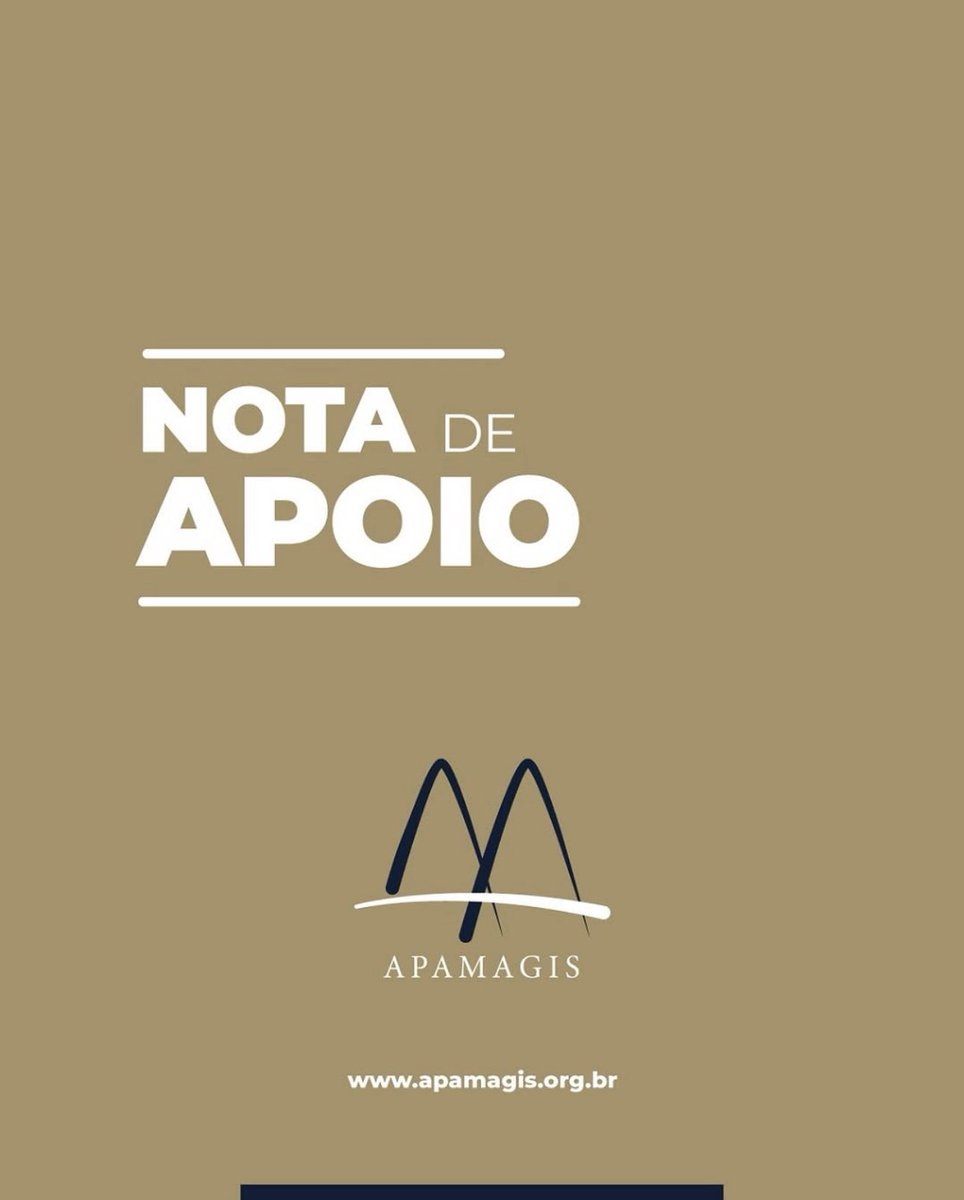 ludmilagrilo11's tweet image. A Associação Paulista de Magistrados (Apamagis), pelo seu presidente THIAGO MASSAD e vice LAURA ALMEIDA, publicaram nota de apoio ao STF e ao PGR no Instagram. Por algum motivo, os comentários foram fechados.
Printem tudo. Salvem tudo.