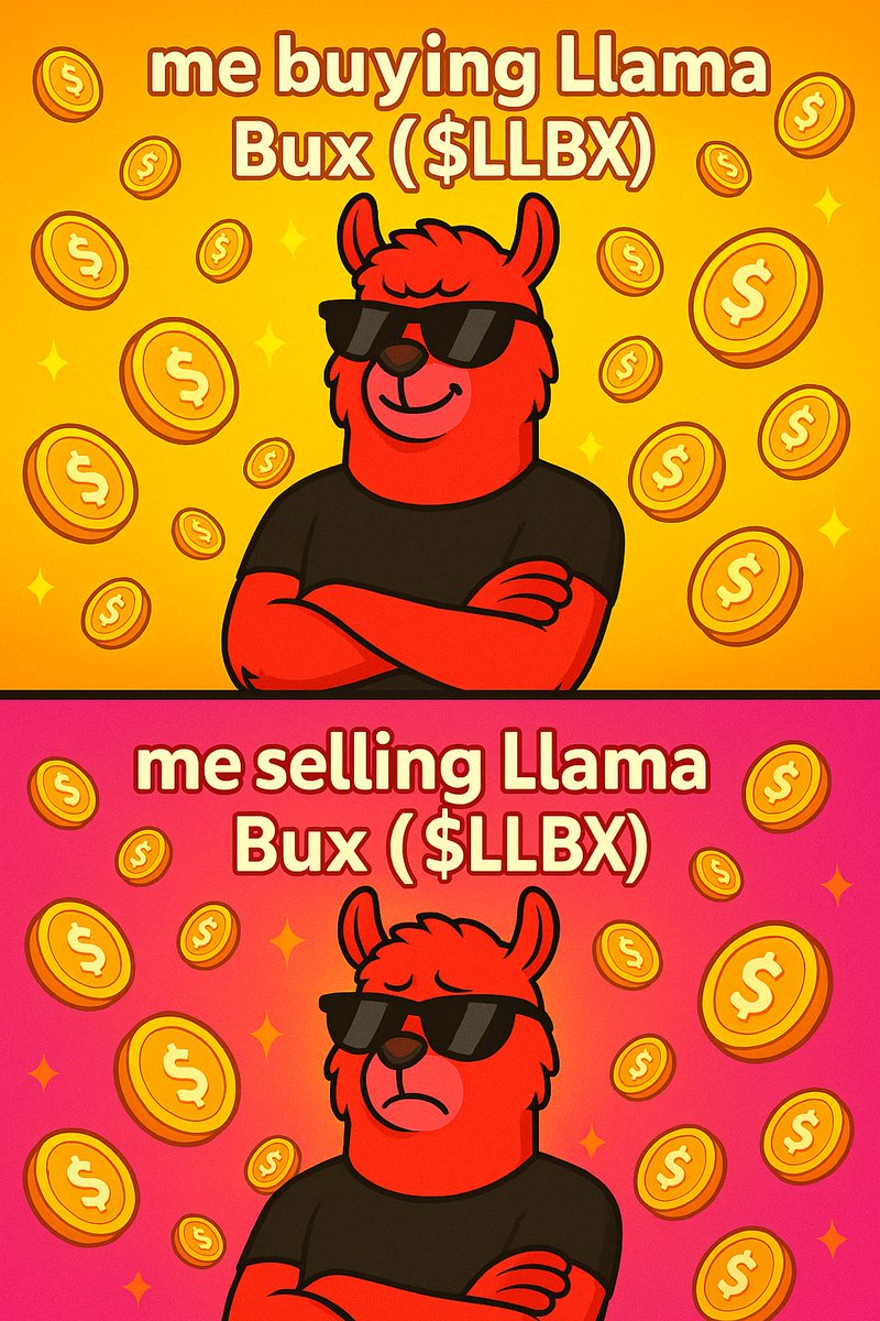 jiggyXcel's tweet photo. #LLBX #LLAMABUX
@LlamaBux Llama Bux ($LLBX) is taking us to the moon! 
When your portfolio starts outperforming your 9-5, you know it’s time for diamond hooves 🦙💎
HODL strong, stay bullish, and let’s ride this rocket together! 🚀
#LlamaBux #LLBX #CryptoMeme #ToTheMoon https://t.co/lubUunyL5V