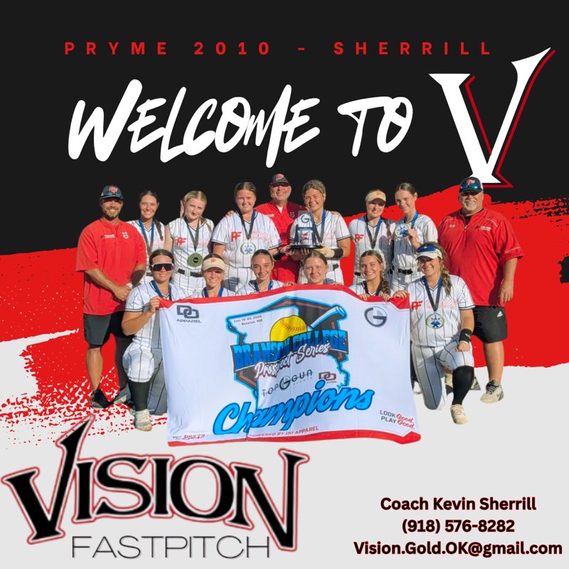 Excited to be a part of <a href="/VisionFastpitch/">Vision Fastpitch</a>! Big things to come from this team as we move on to 16U!
