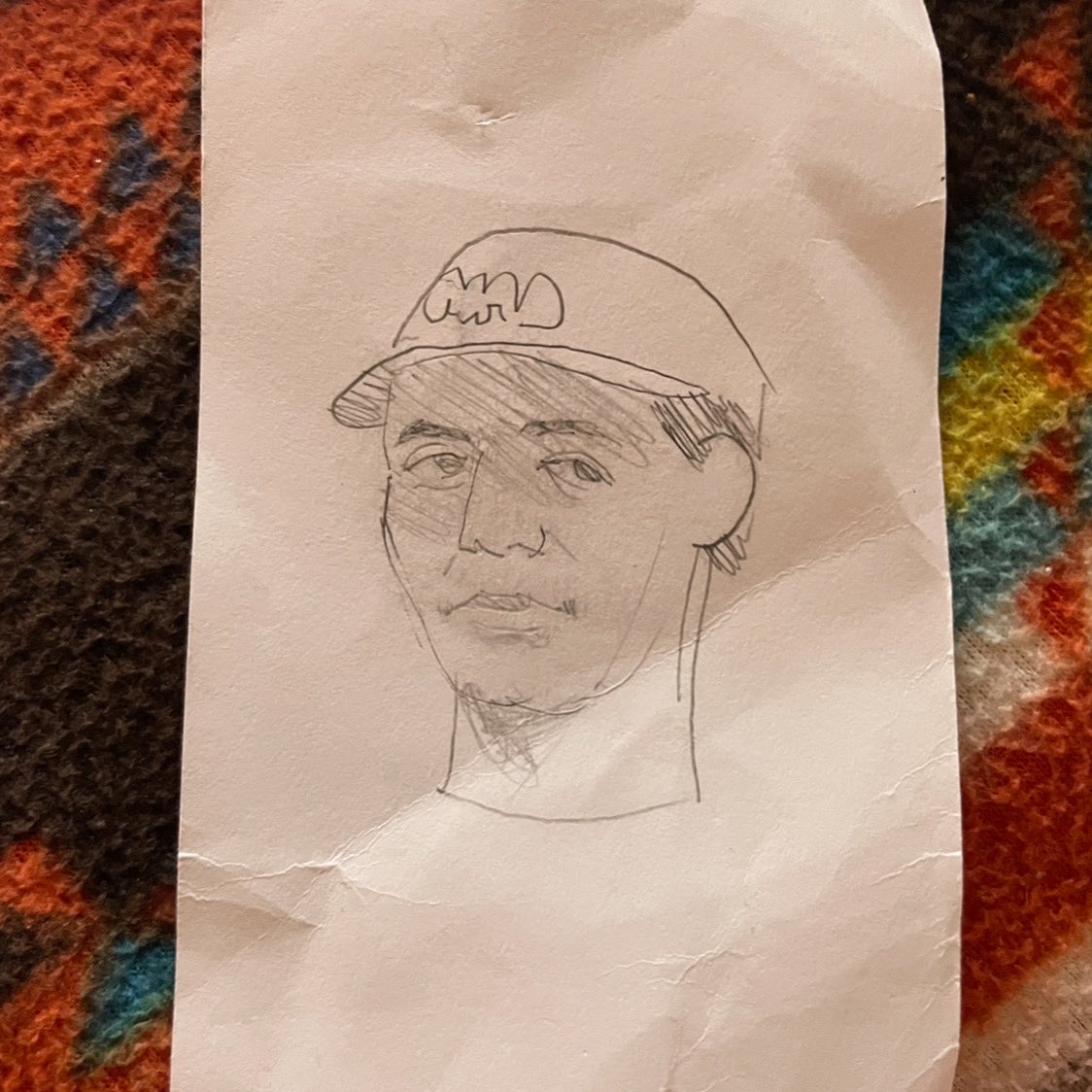 codyclarke's tweet image. I got doodled at the doodle mic. I look like a ventriloquist’s dummy looking at the ventriloquist