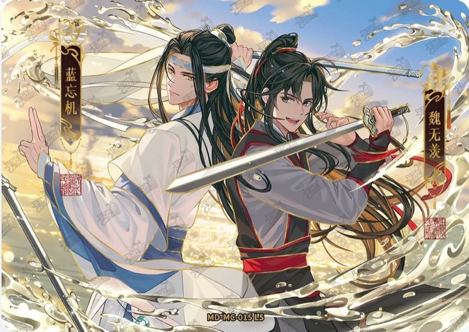 wangxiangallery's tweet image. TEEN WANGXIAN OFFICIAL ILLUSTRATION FROM KAYOU x MDZS!! ❤️💙