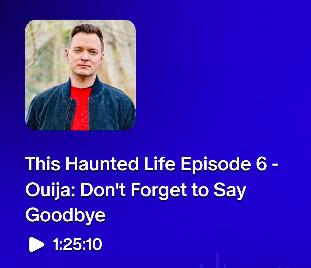 AdamJBerry's tweet image. All new podcast episode available now! Love or hate it, Ouija is here to stay. Explore its history and deep roots, its fear factor and fascination. Real people, real stories, and a special interview with @mybloodygalentine. Subscribe and follow wherever you get your podcasts.…