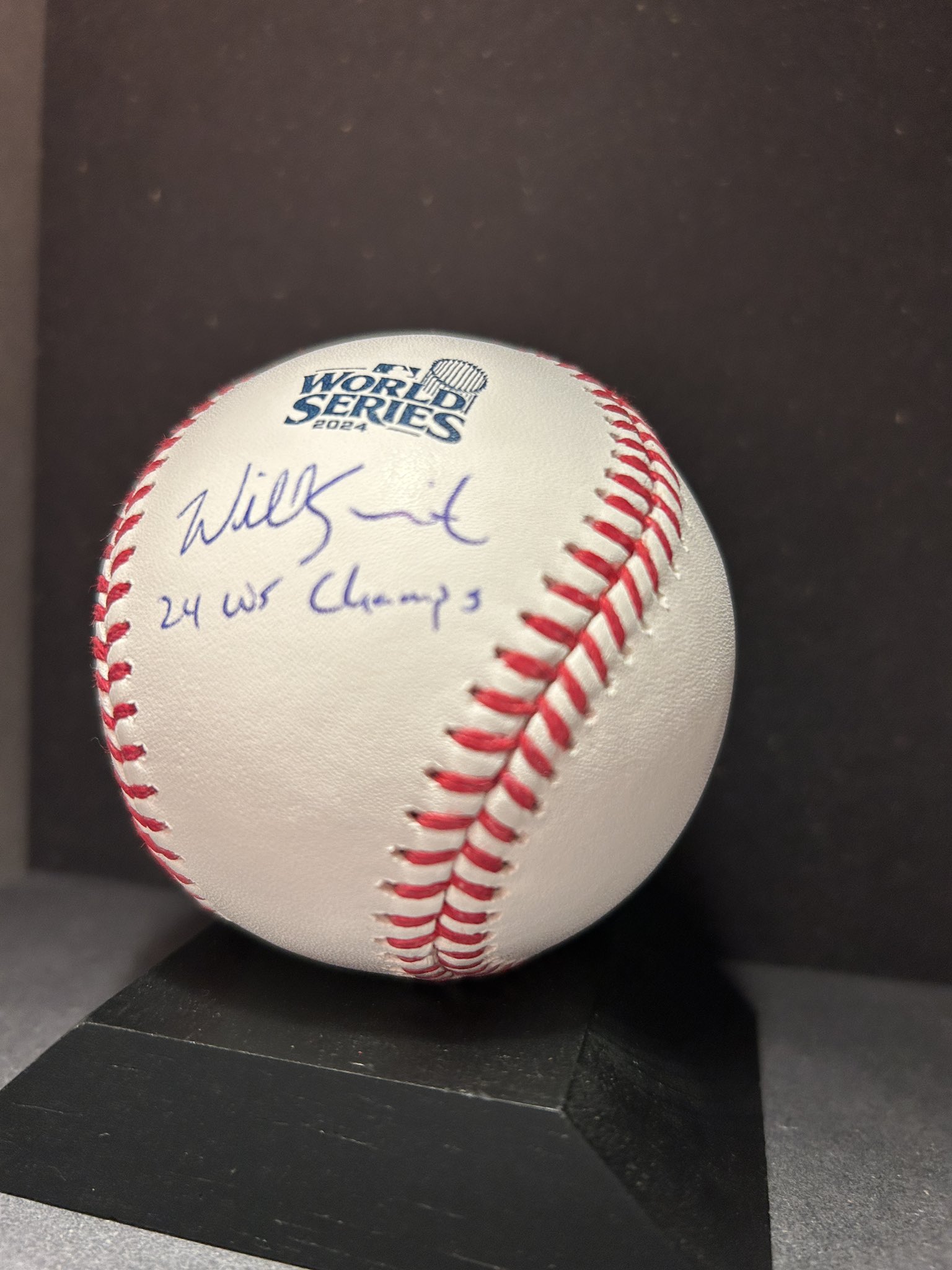 ドジャースウィルスミスの直筆サインボール ウィルスミス#16 Will Smithドジャース直筆サインMLB公式ボール